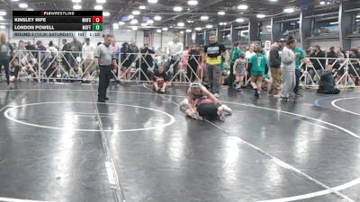 98 lbs Round 3 (12:30 Saturday) - London Powell, Misfits vs Kinsley Rife, Minnesota Funky Singlets