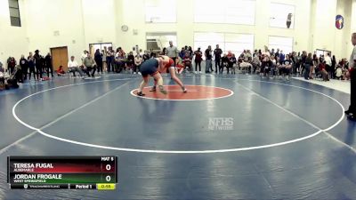 165 lbs Cons. Round 5 - Teresa Fugal, Albemarle vs Jordan Frogale, West Springfield