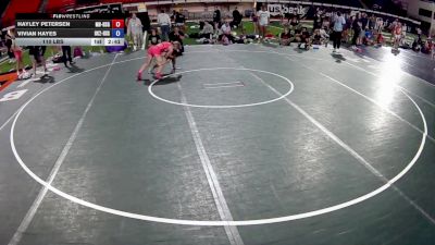110 lbs Hayley Petersen, Montana Banditry HS Girls vs Vivian Hayes, Oklahoma 2 HS Girls