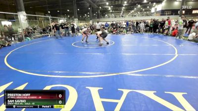 180 lbs Round 2 (6 Team) - Preston Hoff, PIT BULL WRESTLING ACADEMY vs Sam Savino, GREAT NECK WC - GOLD