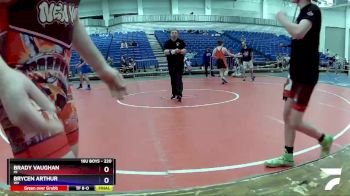 220 lbs Cons. Round 3 - Brady Vaughan, MI vs Brycen Arthur, WV