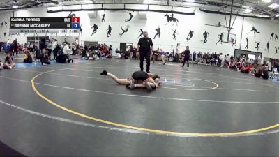 110 A Cons. Round 1 - Karina Torres, Carthage College vs Brenna Mccarley, Gannon