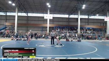 115 lbs Champ. Round 1 - David Hollaway, Rocky Mountain Middle School vs LANDYN ROLLINS, Kellogg