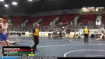 130 lbs Quarterfinals (8 Team) - Dane Kruskamp, Funky Monkeys vs Kingston Stiffler, Michigan Bulldogs