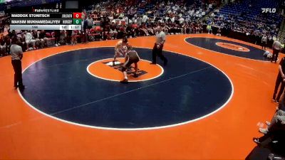 144 lbs Finals (8 Team) - Maddox Stonitsch, Joliet (Catholic Academy) vs Maksim Mukhamedaliyev, Arlington Heights (Hersey)