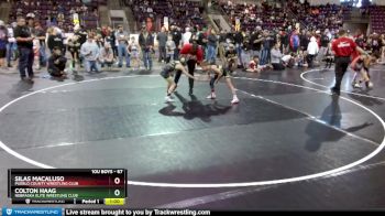 67 lbs Champ. Round 1 - Colton Haag, Nebraska Elite Wrestling Club vs Silas Macaluso, Pueblo County Wrestling Club