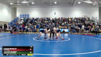 132 lbs Semifinal - Logan Bradley, Lewisburg vs Colton Gilbert, Vancleave High School