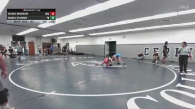 113 lbs 5th Place Match - Isaiah Flores, Pounders WC vs Julian Bigueur, Mantanona Training Center