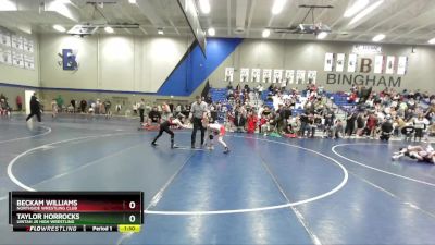 82 lbs Quarterfinal - Beckam Williams, Northside Wrestling Club vs Taylor Horrocks, Uintah Jr High Wrestling