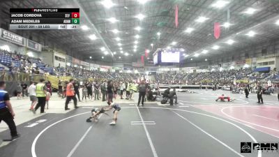 58 lbs Consi Of 8 #1 - Jacob Cordova, SLV Elite WC vs Adam Medeles, Adams City WC