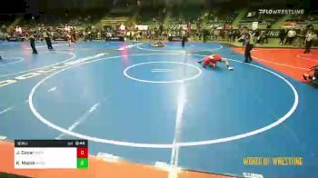 83 lbs Consi Of 16 #2 - Joelan Coyer, Michigan West vs Kiernan Meink, Wrestling Factory