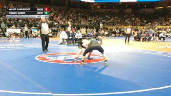 113 Class 4 lbs 1st Place Match - Wyatt Dannegger, Francis Howell North vs Rowdy Angst, Liberty