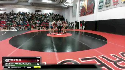 157 lbs Champ. Round 1 - Connor Krosky, Liberty vs Vincent Sanchez-Vasquez, Pueblo County