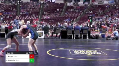 100 lbs Round Of 16 - Jocelyn Fishel, Cumberland Valley-G vs Chelsea Dressler, Nazareth-G