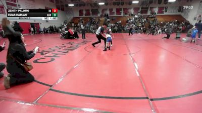 45-50 lbs Round 2 - Zenith Palomo, Rough House vs Elias Harlan, So Cal Hammers