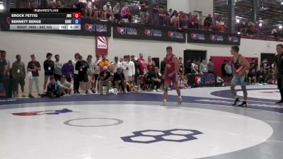 86F kg Champ. Round 1 - Brock Fettig, Jackrabbit Wrestling Club vs Bennett Berge, Cowboy RTC