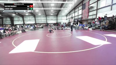 144 lbs Round 4 (8 Team) - Crew Udy, Richfield vs Kixten Barney, Uintah B