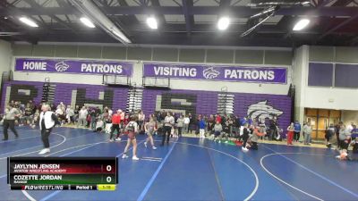 92-98 lbs Round 3 - Cozette Jordan, Ravage vs Jaylynn Jensen, Aviator Wrestling Academy