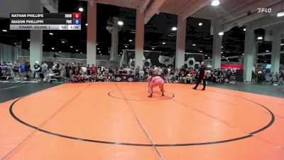 65 lbs Champ. Round 1 - Nathan Phillips, Sandia High School Wrestling vs Mason Phillippi, Peninsula Wrestling Club