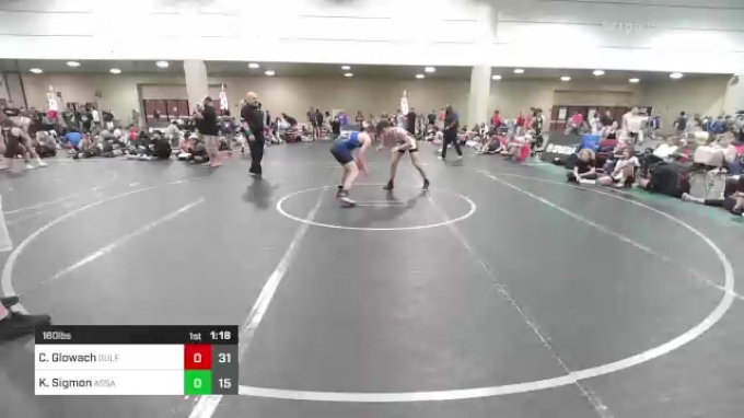 160 lbs Rr Rnd 5 - Cameron Glowach, Gulf Coast Grappling Academy vs ...