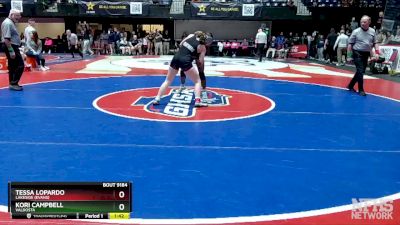 135 lbs Semifinal - Kori Campbell, Valdosta vs Tessa Lopardo, Lakeside (Evans)