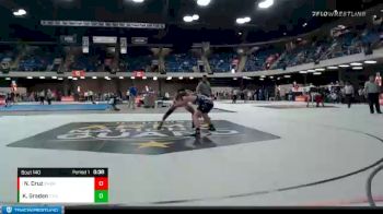 160 lbs Champ. Round 1 - Noah Cruz, Sandburg vs Kelton Graden, Stanford Olympia