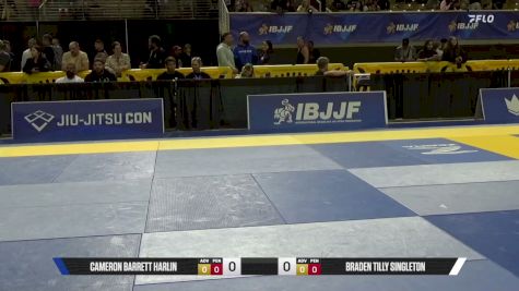 Cameron Barrett Harlin vs Braden Tilly Singleton 2026 Pan Jiu Jitsu IBJJF Championship