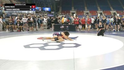 155 lbs Champ. Rd Of 64 - Sofia Vaca, Texas vs Sarah Henckel, Connecticut