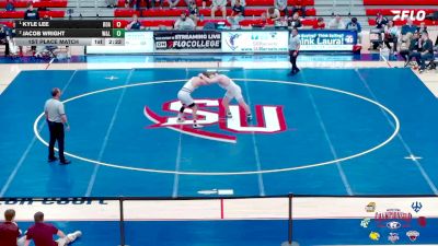 174 lbs 1st Place Match - Kyle Lee, Roanoke College vs Jacob Wright, Washington & Lee