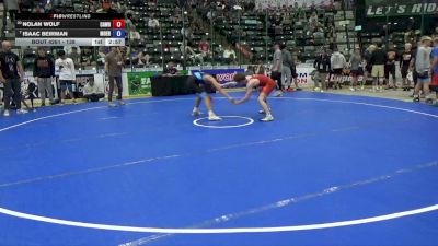 144 lbs Cons. Quarters - Nolan WOLF, Caveman Wrestling vs Isaac Beirman, Moen