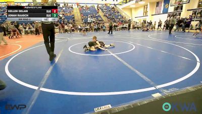 49 lbs Rr Rnd 5 - Kellen DeLain, Blackwell Wrestling Club vs Jonah Raasch, Black Fox Wrestling