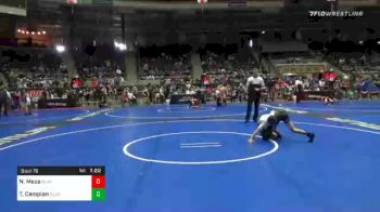 73 lbs Quarterfinal - Noah Aiden Meza, Black Fox vs Tomi Campian, Gladiator Wrestling