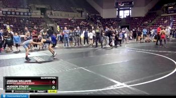 77 lbs Quarterfinal - Hudson Staley, Bear Cave Wrestling Club vs Jordan Williams, Black Fox Wrestling Academy