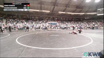 52 lbs Consi Of 16 #1 - Owen Stimson, Claremore Wrestling Club vs Paason Edwards, Woodward Youth Wrestling
