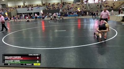 120 lbs Cons. Round 1 - Zachary Hawk, Diablos Wrestling Club vs William Farmer, Spring Hill Wrestling Club