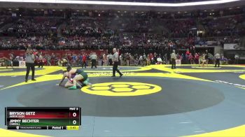 D2-215 lbs Quarterfinal - Jimmy Bechter, Carroll vs Bryson Getz, Akron Svsm