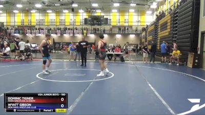 160 lbs Cons. Semi - Dominic Tigner, Moen Wrestling Academy vs Wyatt Gibson, Iron Rams Wrestling Club