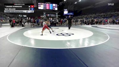 120 lbs Cons. Sub-quarters - Cruzer Dominguez, NE vs Max Millage, IA