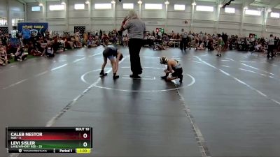 68 lbs Round 4 (6 Team) - Caleb Nestor, NOS vs Levi Sisler, Lake/Armory Red