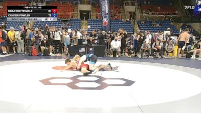 138 lbs Cons. Rd Of 128 - Braxton Trimble, UT vs Cayden Fowler, TN