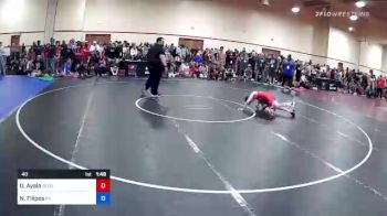 48 lbs Round Of 16 - Dru Ayala, Sebolt Wrestling Academy vs Nikos Filipos, Pennsylvania