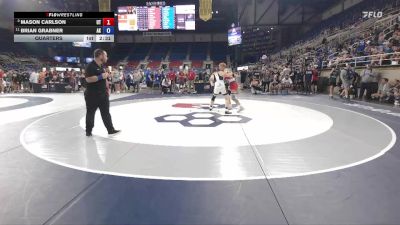 132 lbs Quarters - Mason Carlson, UT vs Brian Grabner, AK