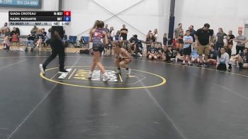 43 lbs Rr Rnd 7 - Giada Croteau, PA West Black - W vs Hazel Rodarte, Mat Demon - W