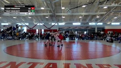 285 lbs Quarterfinal - Cody Pinkerton, Chadron State vs Riley Dean-Butt, Western Colorado