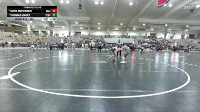 100 lbs Quarterfinal - Thomas Bault, Halls Wrestling vs John Ruppaner, Big Red Wrestling Club