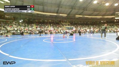 Consolation - Emma Luper, Wyandotte Youth Wrestling vs Harper Sampson, Coweta Tiger Wrestling