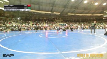 Consolation - Emma Luper, Wyandotte Youth Wrestling vs Harper Sampson, Coweta Tiger Wrestling