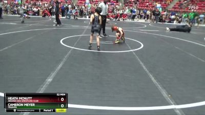 52 lbs Champ. Round 2 - Heath McNutt, Abilene Kids Wrestling Club vs Cameron Meyer, Triumph