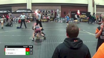 50 lbs Round 5 (6 Team) - Isaac Simmonds, Armory Athletics vs Colton Hergies, Contenders Wrestling Academy Green