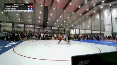 16U Boys FS - 138 lbs Cons. Round 3 - Cordell Pualani, WA vs Hank Wigen, WA